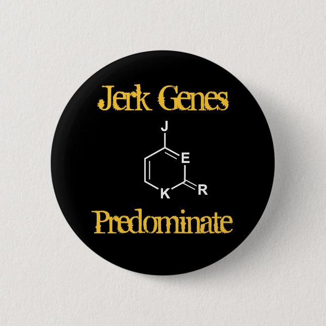 Macaron Rond 5 Cm Jerk Genes prédominent (Devant)