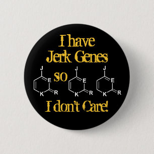 Macaron Rond 5 Cm Jerk Genes s'en fiche