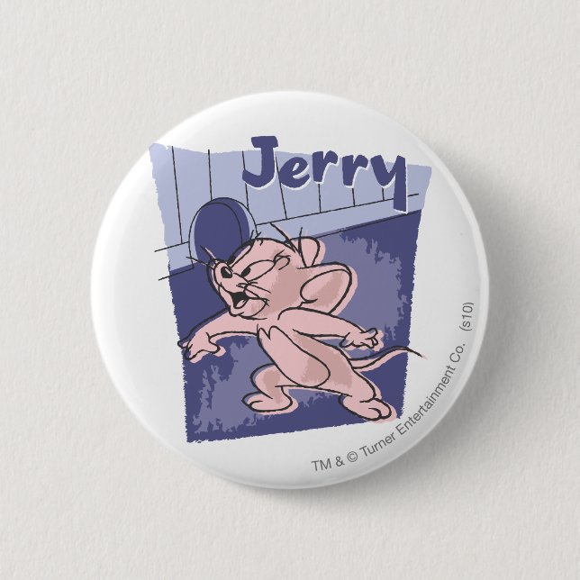 Macaron Rond 5 Cm Jerry Blue (Devant)