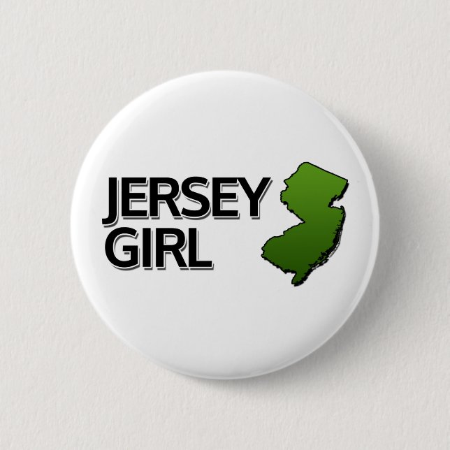 Macaron Rond 5 Cm Jersey Girl (Devant)