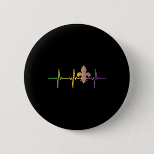 Macaron Rond 5 Cm Jester Casquette Hearbeat Nurse Funny Mardi Gras C