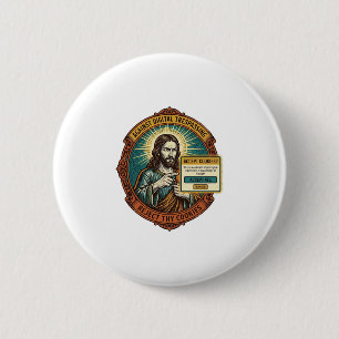 Macaron Rond 5 Cm Jésus Agacant Accepter les Cookies Pop Up Internet