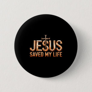 Macaron Rond 5 Cm Jésus-Christ a sauvé des cadeaux pour femmes et ho
