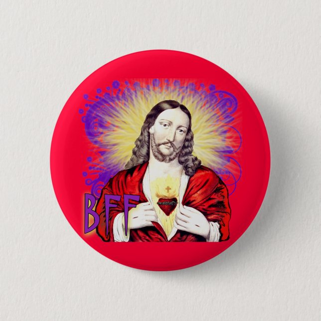 Macaron Rond 5 Cm Jésus-Christ de BFF (Devant)