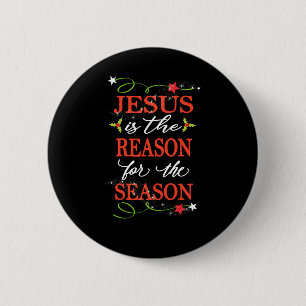 Macaron Rond 5 Cm Jésus est la raison de la saison folklorique