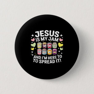 Macaron Rond 5 Cm Jésus est ma passion et je suis là pour répandre l