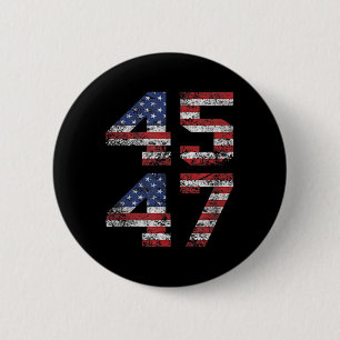 Macaron Rond 5 Cm Jésus est mon sauveur Trump est mon président Amér