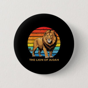 Macaron Rond 5 Cm Jésus Lion De Juda Foi Chrétienne Dieu Bible Vers