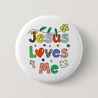 Macaron Rond 5 Cm Jésus m'aime