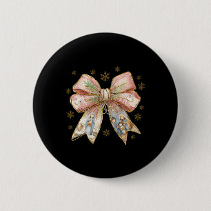 Macaron Rond 5 Cm Jésus Noël Coquette Noël Noël Noël Noël Jésus est 