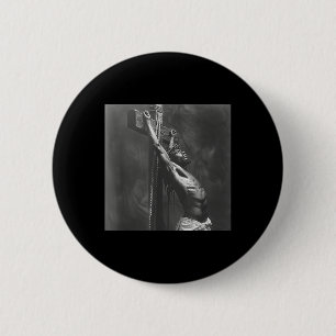 Macaron Rond 5 Cm Jésus Noir, Chrétienté, Église, Christ, Jésus 2