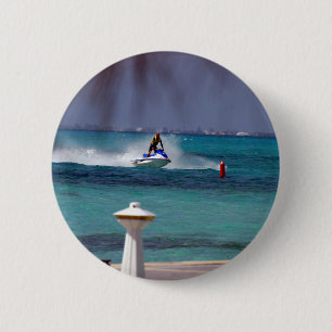 Macaron Rond 5 Cm Jet Ski Paradise