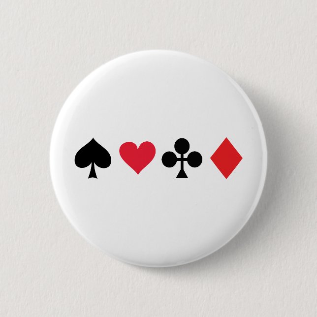 Macaron Rond 5 Cm jeu de cartes de poker (Devant)