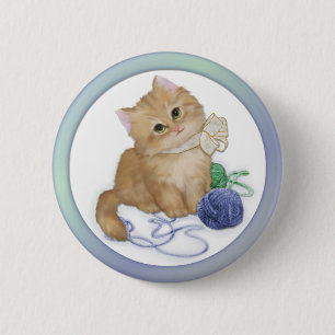 Macaron Rond 5 Cm Jeu de chaton