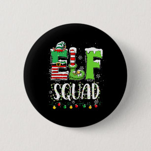 Macaron Rond 5 Cm Jeu de correspondance de Noël de famille d'elfes F