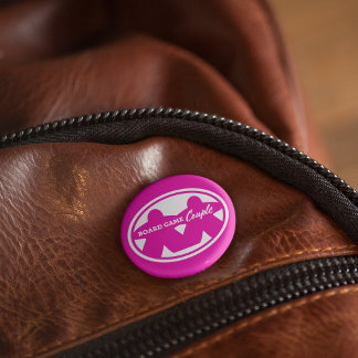 Macaron Rond 5 Cm Jeu de plateau Couple Blanc Frame Pin