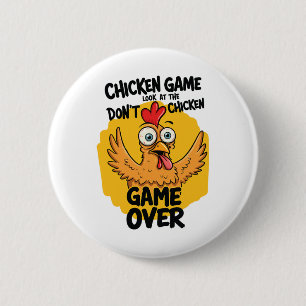 Macaron Rond 5 Cm Jeu de poulet Ne regardez pas le mème de poulet dr