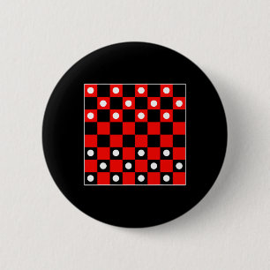 Macaron Rond 5 Cm Jeu de tableau de contrôle noir et rouge Hal