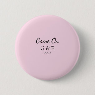 Macaron Rond 5 Cm Jeu sur ajouter le nom du couple lieu de la fête d