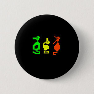 Macaron Rond 5 Cm Jeu vidéo rétro 8 bits Aventure Dragon