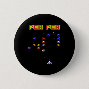 Macaron Rond 5 Cm Jeu vidéo rétro ancien jeu scolaire 80 vintage jeu