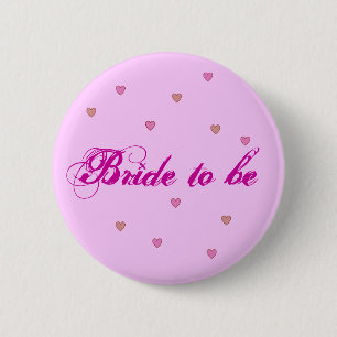 Macaron Rond 5 Cm Jeune mariée à être bouton
