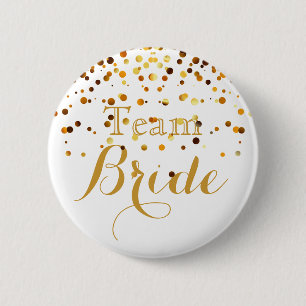 Macaron Rond 5 Cm jeune mariée d'équipe de mariage d'aluminium de