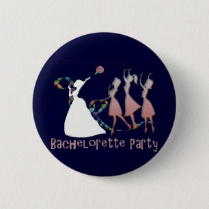 MACARON ROND 5 CM JEUNE MARIÉE JETANT LE BOUQUET