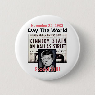 Macaron Rond 5 Cm JFK A TUÉ le bouton