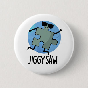 Macaron Rond 5 Cm Jiggy Saw Dancing Danseuse Jigsaw Puzzle Pun