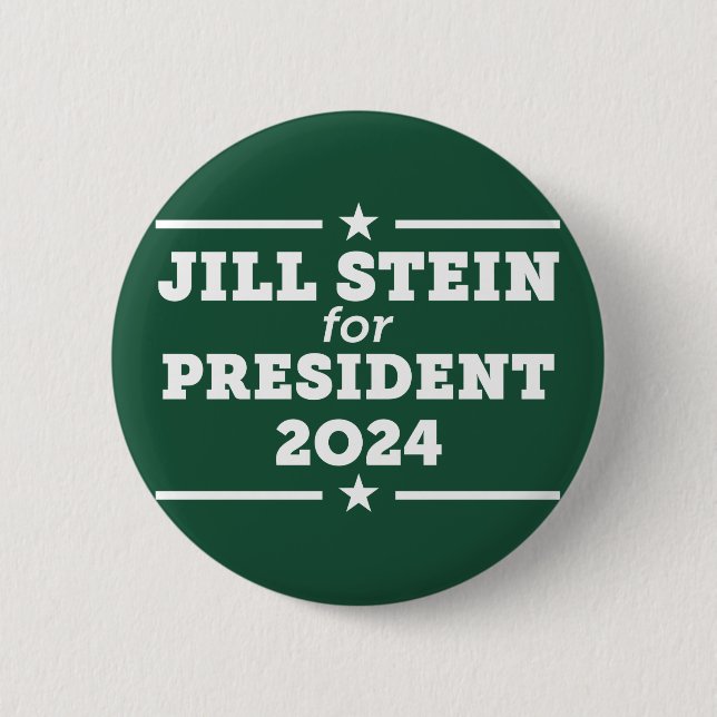 Macaron Rond 5 Cm Jill Stein 2024 (Devant)