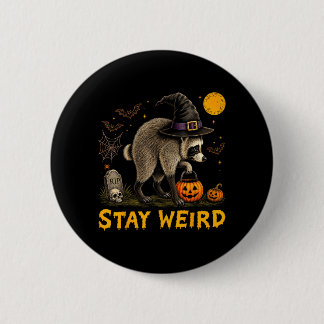 Macaron Rond 5 Cm Jimothy Seattle Raccoon Halloween Reste Bizarre