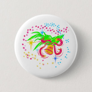 Macaron Rond 5 Cm Jingle Bells