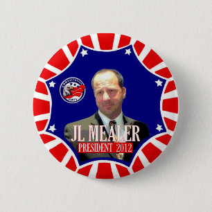 Macaron Rond 5 Cm JL Mealer pour le président 2012