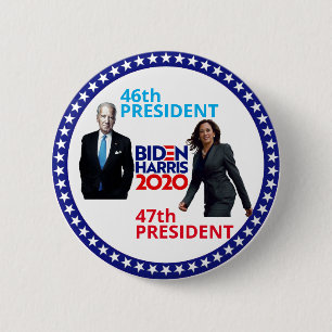 Macaron Rond 5 Cm Joe Biden 46e Président