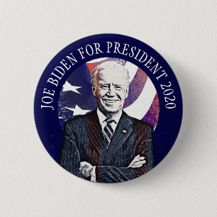 Macaron Rond 5 Cm Joe Biden pour le scrutin présidentiel de 2020 aux