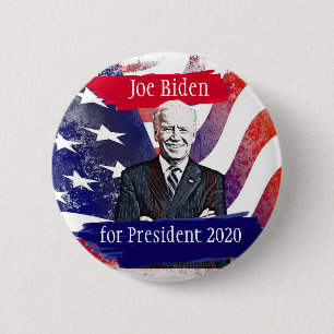 Macaron Rond 5 Cm Joe Biden pour le scrutin présidentiel de 2020 aux