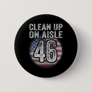Macaron Rond 5 Cm Joe Biden Trump 2024 Retour L'Amérique Nettoie Sur