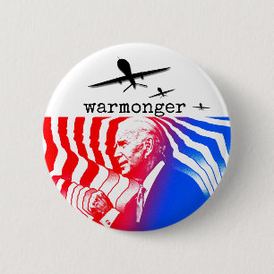Macaron Rond 5 Cm Joe Biden : Warmonger