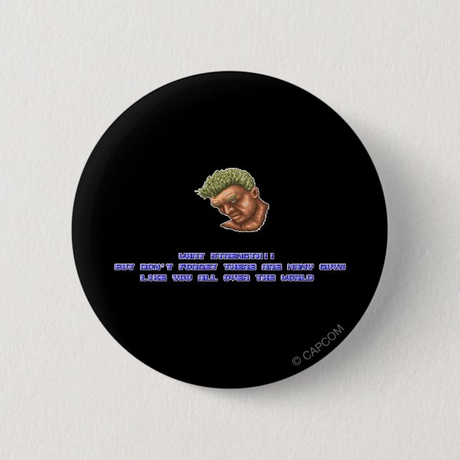 Macaron Rond 5 Cm Joe KO'ed (Devant)