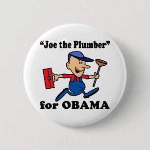 Macaron Rond 5 Cm Joe le Plombier pour Obama