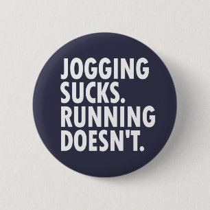 Macaron Rond 5 Cm Jogging Sucks. Courir ne marche pas.