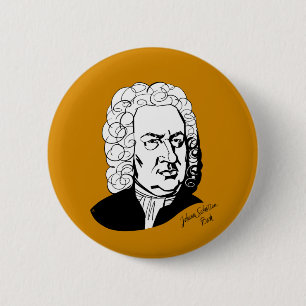 Macaron Rond 5 Cm Johann Sebastian Bach