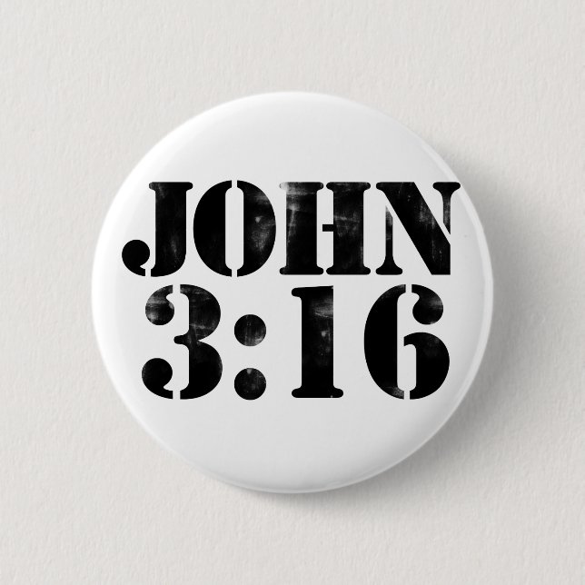 Macaron Rond 5 Cm John 3:16 (Devant)