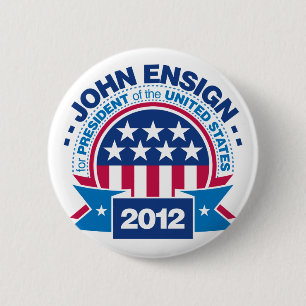 Macaron Rond 5 Cm John Ensign pour le président 2012