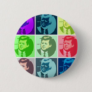 Macaron Rond 5 Cm John F Kennedy