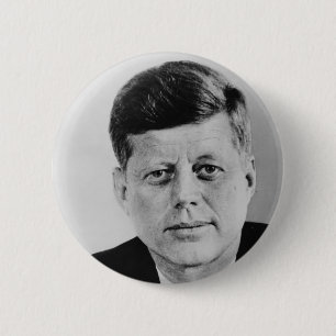 Macaron Rond 5 Cm John F. Kennedy