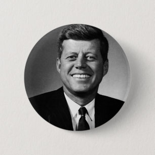 Macaron Rond 5 Cm John F. Kennedy