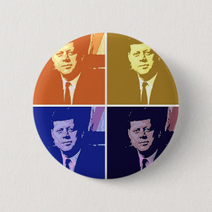 Macaron Rond 5 Cm John F Kennedy