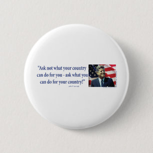 Macaron Rond 5 Cm John F Kennedy
